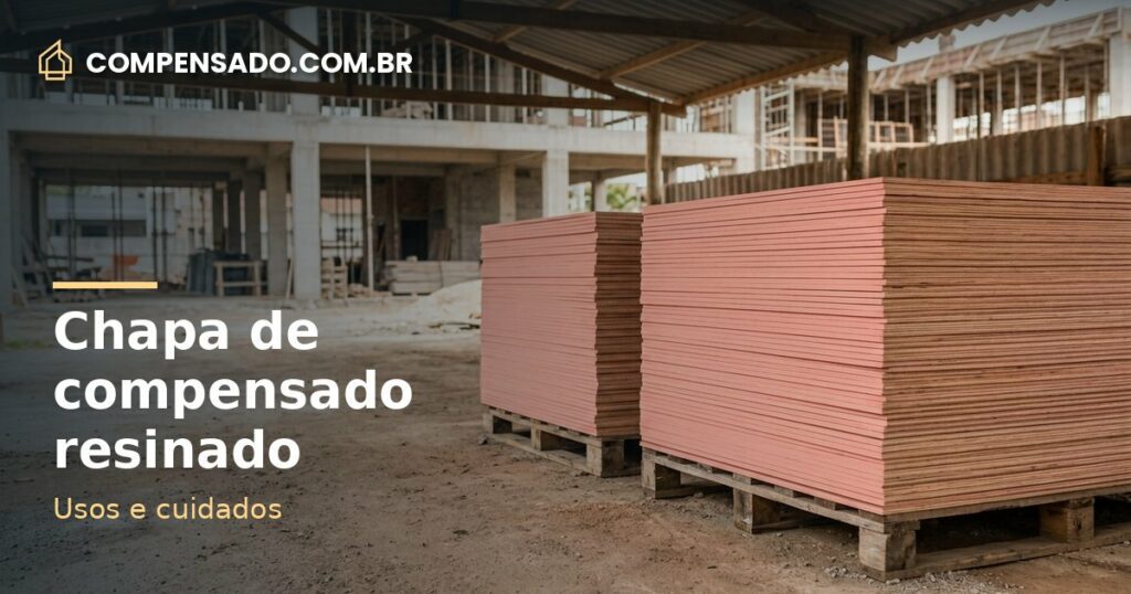 Chapa de compensado resinado cola branca: madeira resinada 2.200 x 1.100 x 10 mm, preço e aplicação