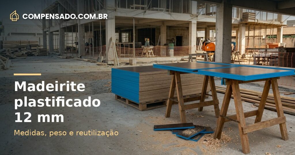 Chapa madeirite plastificado 12mm (220x110cm): descrição, medidas e usos